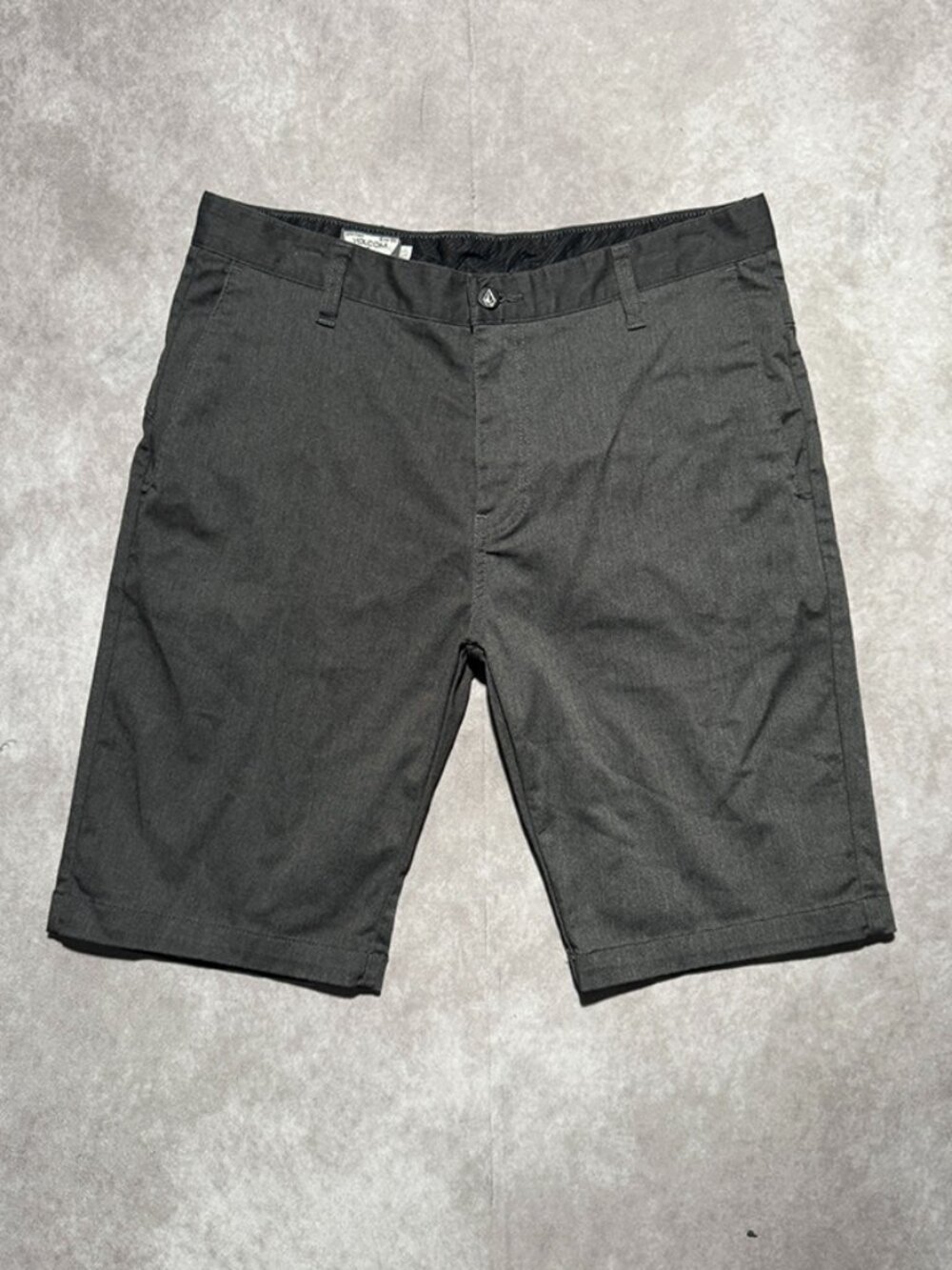 Volcom Frickin Chino Shorts Mens 32 Charcoal Gray Stretch Modern